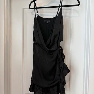 Wishlist Black Mini Wrap Dress